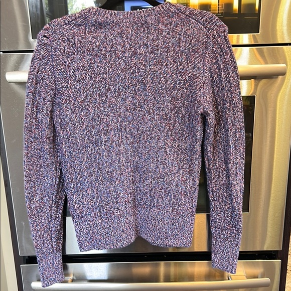 Banana Republic Blue Ribbed Crewneck Sweater - Picture 3 of 3